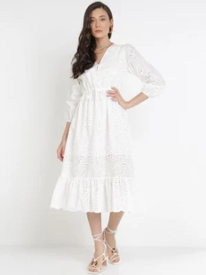 Biała Sukienka Orethaphaura