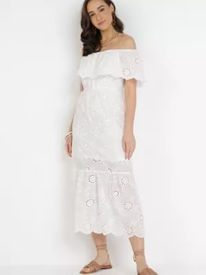 Biała Sukienka Pisiliphis