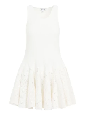 Biała Sukienka Skater Alaïa