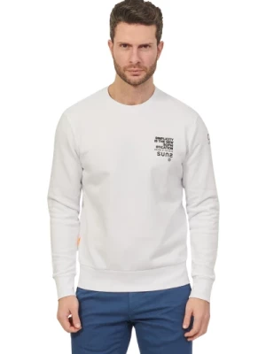 Biała Sweter z Nadrukiem Logo Suns