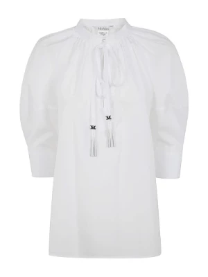 Biała Szalikowa Koszula Max Mara