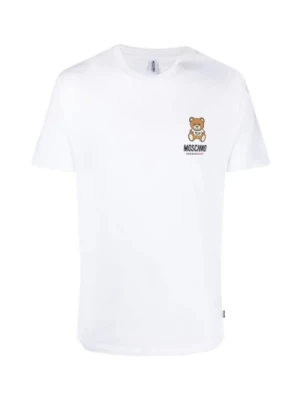Biała T-Shirt z elastanem Moschino
