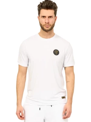 Biała T-shirt z Logo Emporio Armani EA7