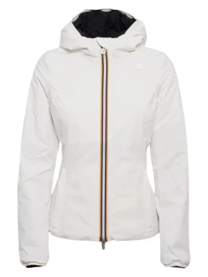 Biała wiatroszczelna kurtka dla kobiet K-Way