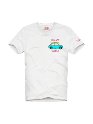 Biała włoska koszulka surfera MC2 Saint Barth