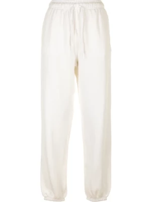 Białe Atletyczne Spodnie Do Kostek Ralph Lauren