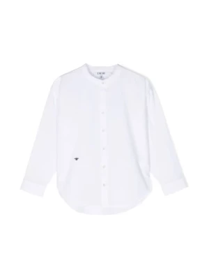 Białe Bawełniane Koszulki Dla Dzieci Dior