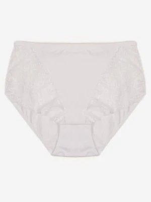 Białe Bawełniane Majtki Figi z Koronką Idiana