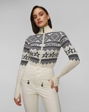 Białe Body Wełniane Damskie Perfect Moment Holiday