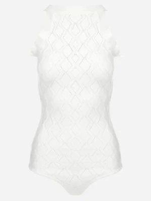 Białe Body z Wiskozy o Tłoczonej Fakturze Idolina