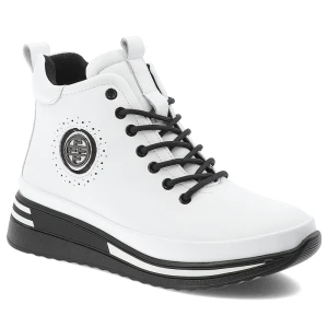 Białe Botki Filippo Modne Obuwie Damskie