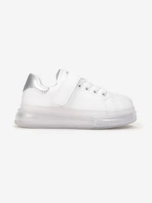 Białe Buty Sportowe na Grubej Podeszwie Atich