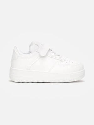 Białe Buty Sportowe na Rzep Marli