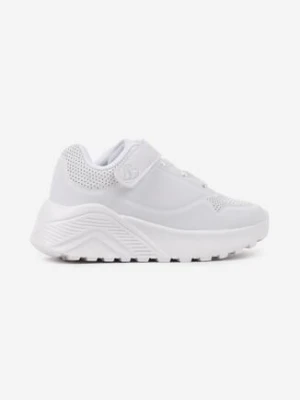 Białe Buty Sportowe Sneakersy na Grubej Piankowej Podeszwie Zapinane na Rzep Elorisea