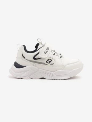Białe Buty Sportowe Sneakersy na Piankowej Podeszwie z Zapięciem na Rzep Morloti