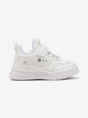 Białe Buty Sportowe Sneakersy z Rzepem Nellesta