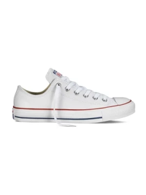 Białe Casualowe Skórzane Sneakersy dla Kobiet Converse