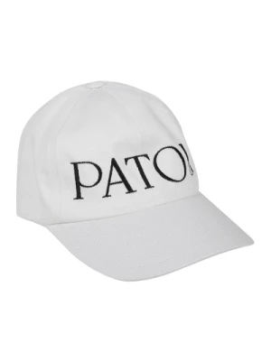 Białe czapki i kapelusze Aw22 Patou