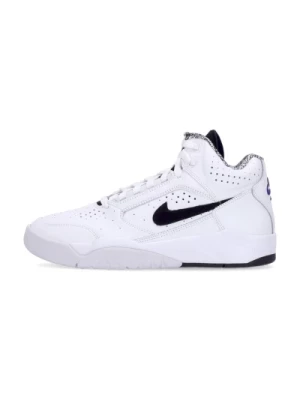 Białe/Czarne Mid Sneakers Nike