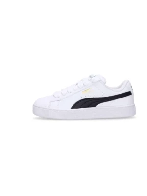 Białe/Czarne Suede Sneakers Puma