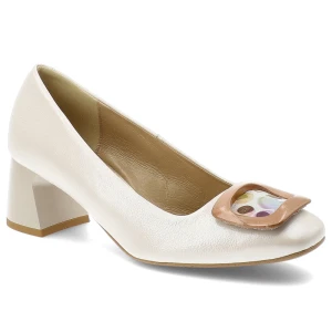 Białe Czółenka Espirito Eleganckie Obuwie Damskie