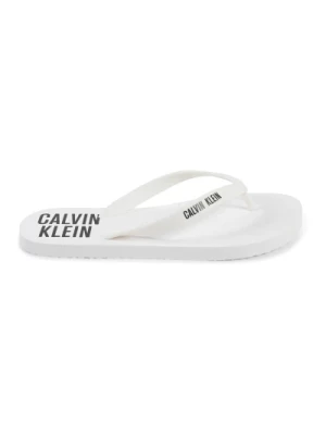 Białe gumowe japonki Calvin Klein