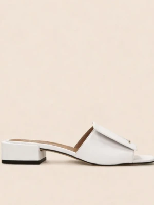 Białe klapki damskie 7mil