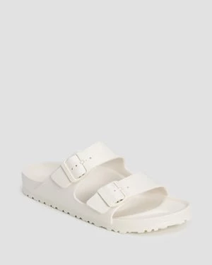 Białe Klapki Damskie Birkenstock Arizona Eva Narrow