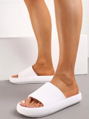 Zdjęcie produktu Białe Klapki z Pianki o Minimalistycznym Designie Kaseis