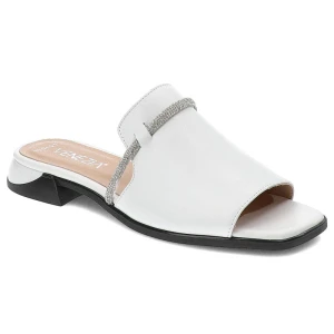 Zdjęcie produktu Białe Klapki Venezia Eleganckie Skórzane Buty