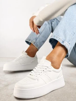 Zdjęcie produktu Białe Klasyczne Sneakersy Vices na Grubej Podeszwie Torira