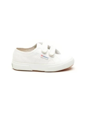 Białe Klasyczne Strap Sneakers Superga