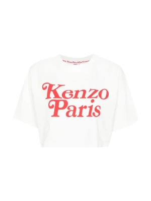 Białe koszulki i pola z logo Kenzo Paris Kenzo