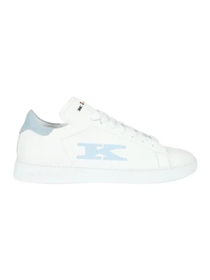Białe/Lód A068 Sneakers Kiton