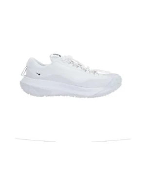 Białe Low-Top Sneakers od Nike Comme des Garçons