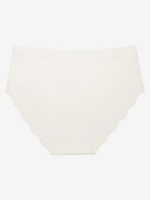 Białe Majtki Figi z Geometrycznym Wzorem Lilivoria finella