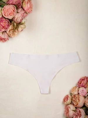 Białe Majtki Tangi Low Waist Zaqueline pesail