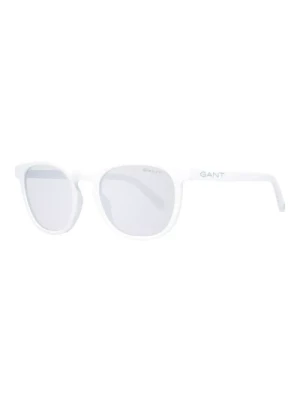 Białe Męskie Okulary Przeciwsłoneczne z Nowoczesnym Designem Gant