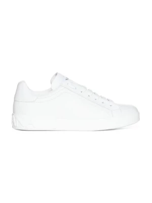 Białe Niskie Sneakersy Dolce & Gabbana