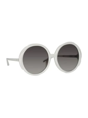 Białe OKO Okulary przeciwsłoneczne Linda Farrow