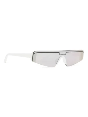 Białe Okulary Przeciwsłoneczne Ski Prostokątne Balenciaga