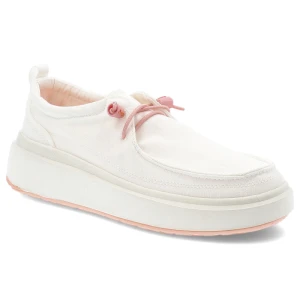 Białe Półbuty Jeep Modne Obuwie Damskie