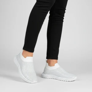 Białe Półbuty S.Barski Modne Sportowe Obuwie Damskie