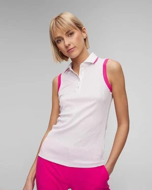 Białe Polo Damskie J.lindeberg Lila Sleeveless Top J Lindeberg