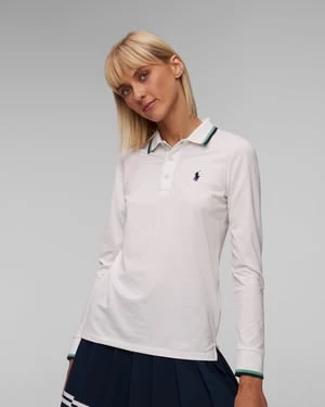 Białe Polo Damskie Z Długim Rękawem Ralph Lauren Rlx Golf RLX Ralph Lauren