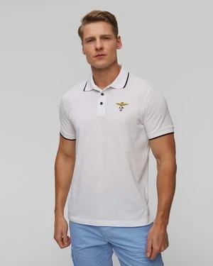 Białe Polo Męskie Aeronautica Militare