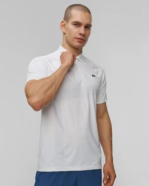 Białe Polo Męskie Lacoste Tennis X Novak Djokovic On Court