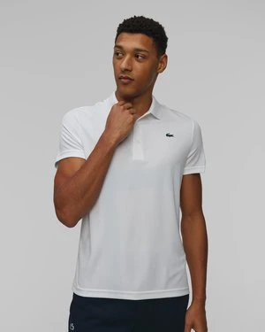 Białe Polo Tenisowe Męskie Lacoste X Novak Djokovic