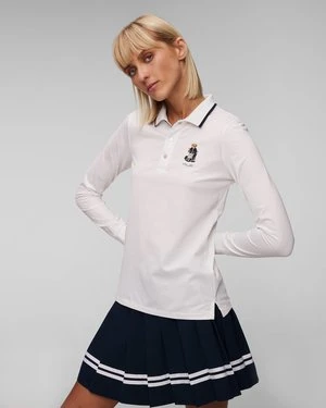 Białe polo z długim rękawem damskie Ralph Lauren RLX Golf RLX Ralph Lauren