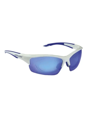 Białe/Rw Niebieskie Okulary przeciwsłoneczne z wkładką Rx Salice
